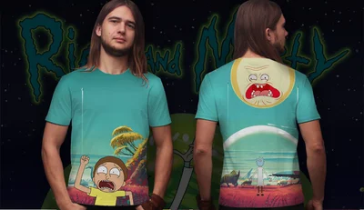 Футболки с полной запечаткой: rick and morty2